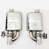 BLACK LABEL EXHAUST PREDATOR MUFFLER (L & R SINGLE 3" IN, SINGLE OUT)